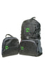 black folding backpack