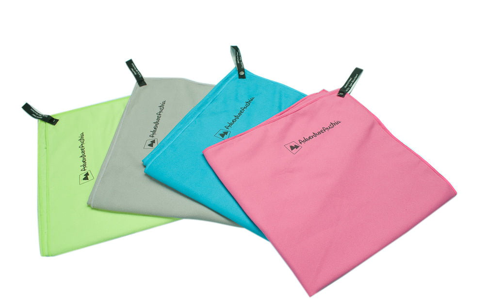 pink microfibre towel set
