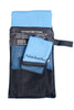 Blue microfibre towel set