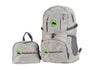 grey folding backpack
