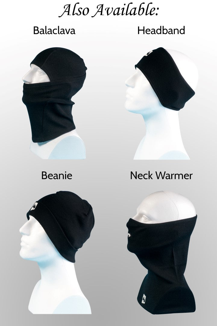 black merino headwear