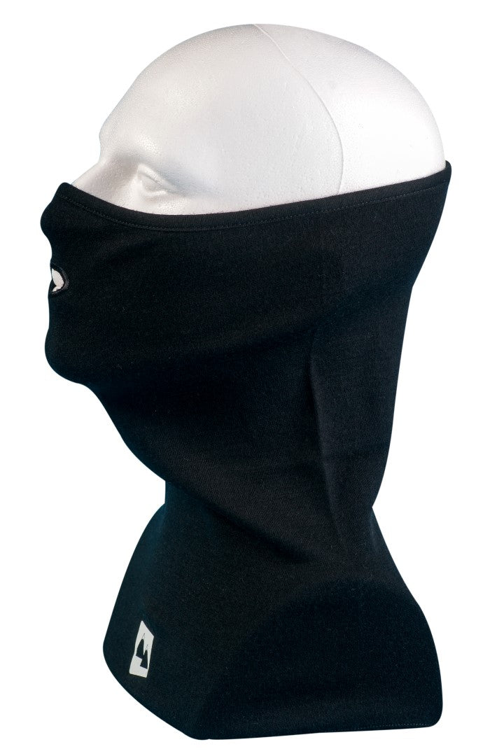 black merino neck warmer