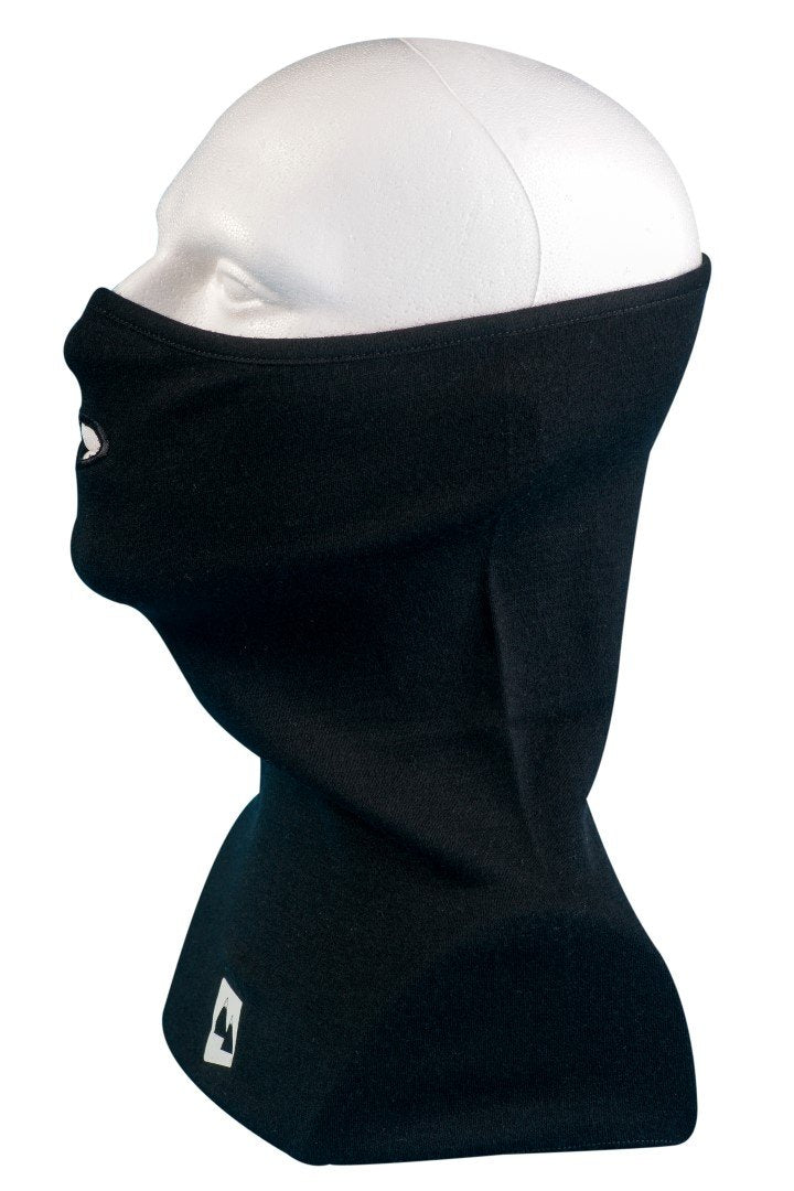 black merino neck warmer
