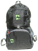 black folding backpack