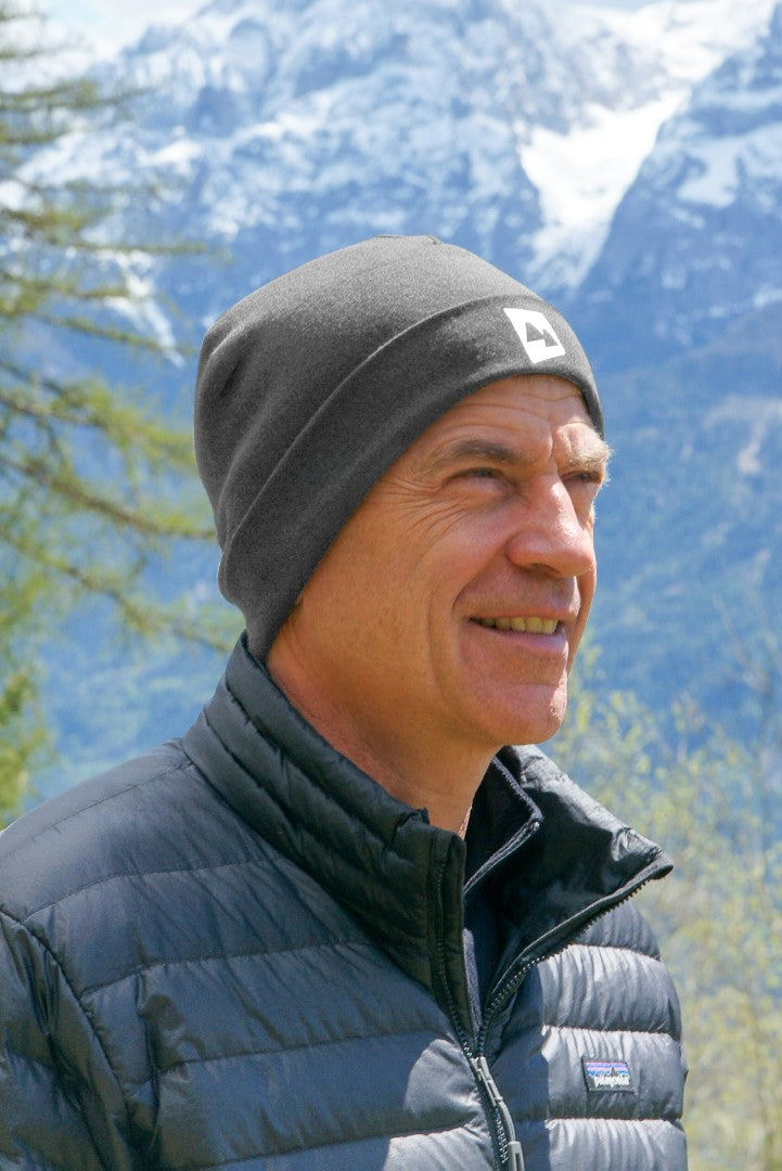 grey merino beanie