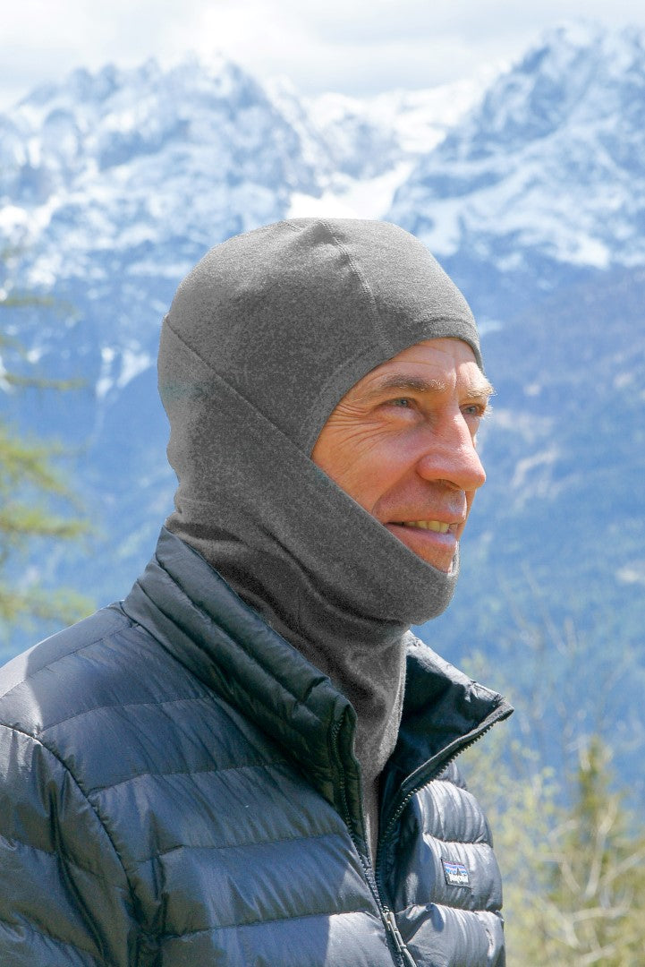 grey merino balaclava