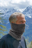 grey merino neck warmer