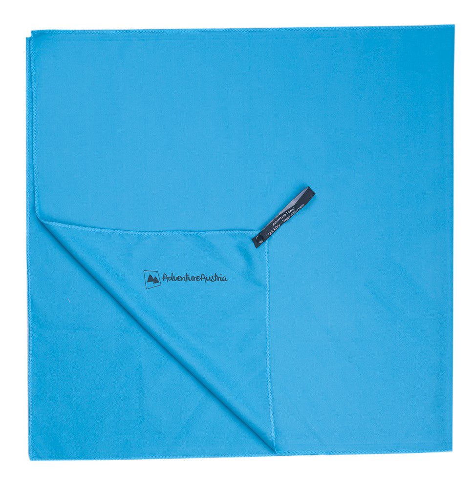 blue microfibre towel