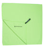 green microfibre towel