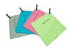 green microfibre towel