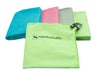 green microfibre towel