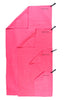 pink microfibre towels