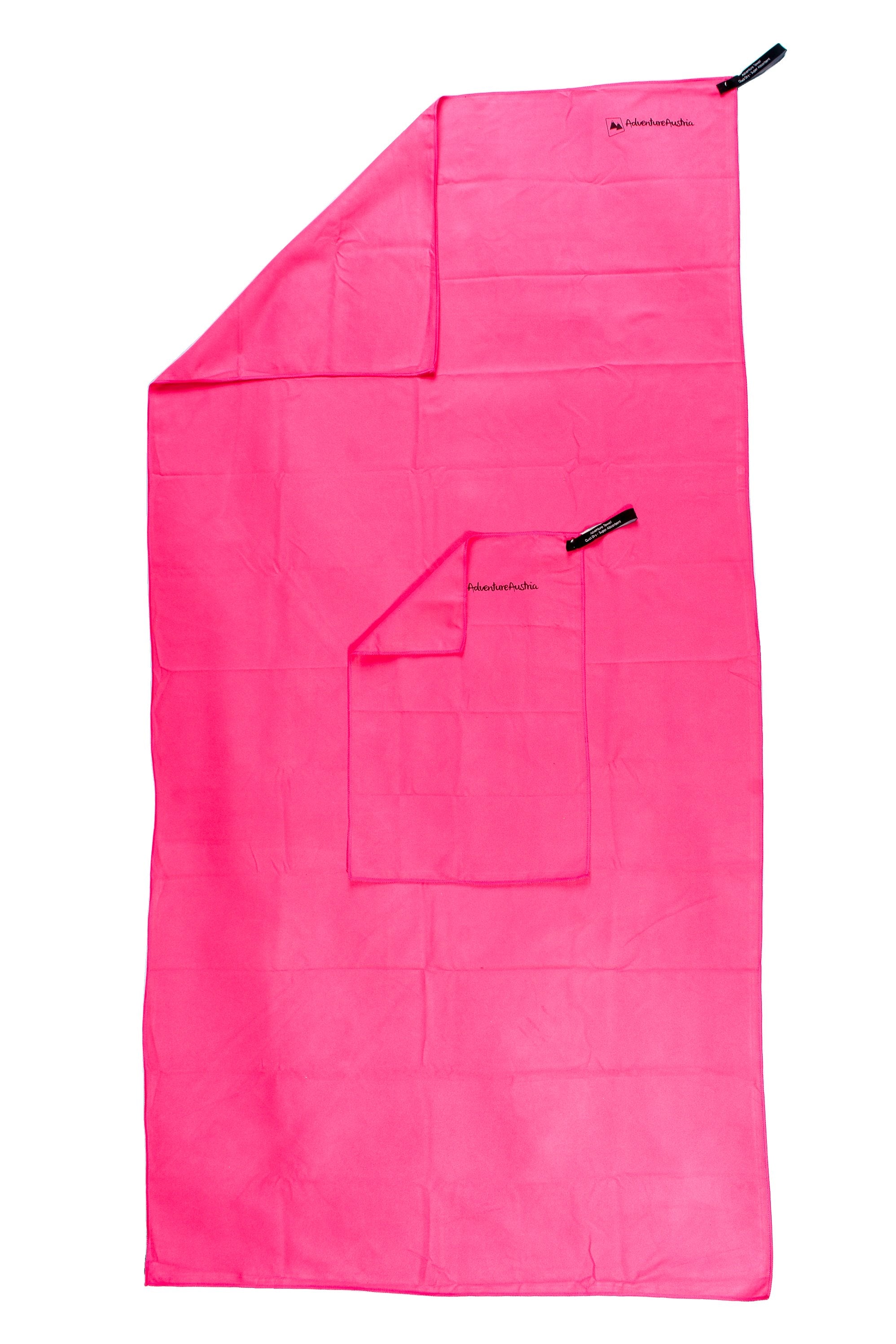 pink microfibre towel set