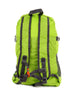 green folding backpack