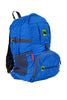 blue folding backpack